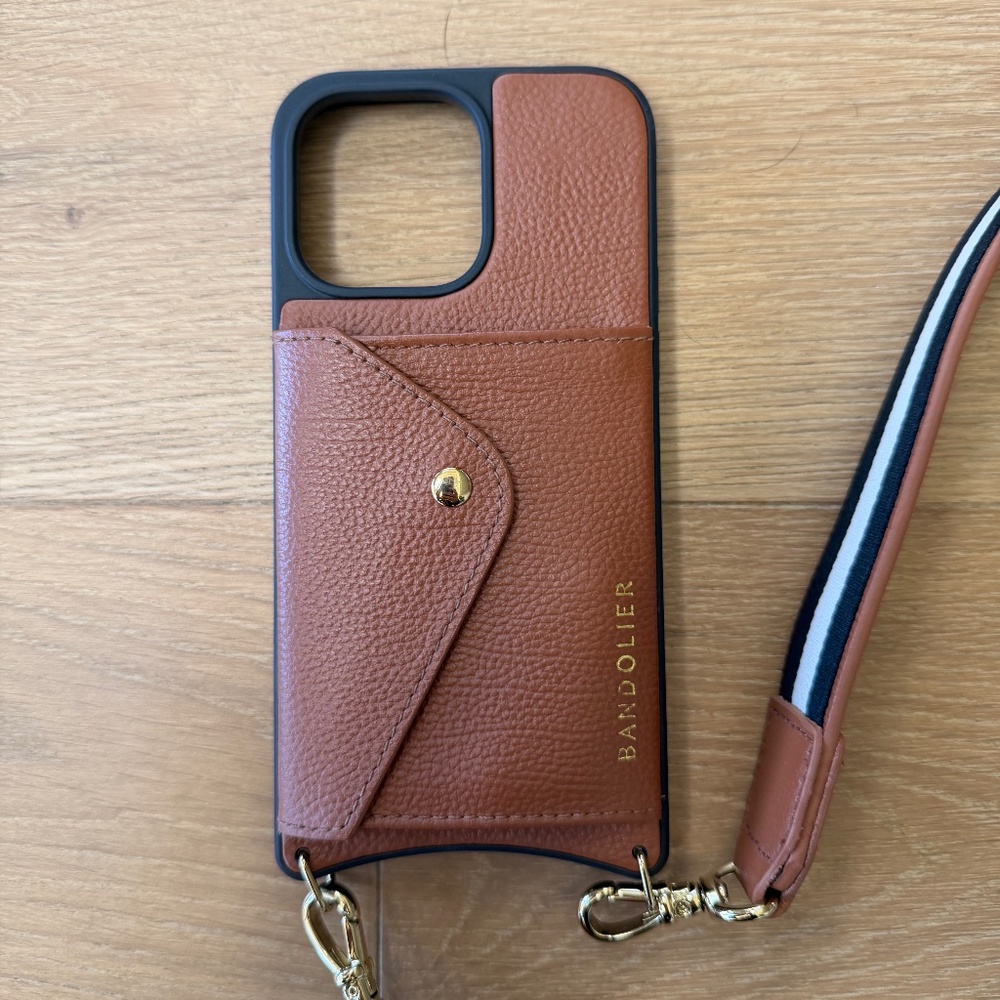 Bandolier iPhone 14 Pro Max - Adjustable Crossbody and Wristlet Case